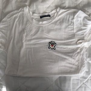 Brandy Melville Margie Ghost Patch Shirt